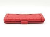 Gucci Gg Guccissima Red Leather Continental Long Wallet Fw0625orzdu