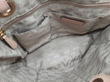 Michael Kors Taupe Gray-beige Pebbled Leather Tote Shoulder Bag Do0826oxde