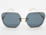 Christian Dior Ultradior Su Bobo Frameless Blue Oversized Sunglasses Do0726sxde