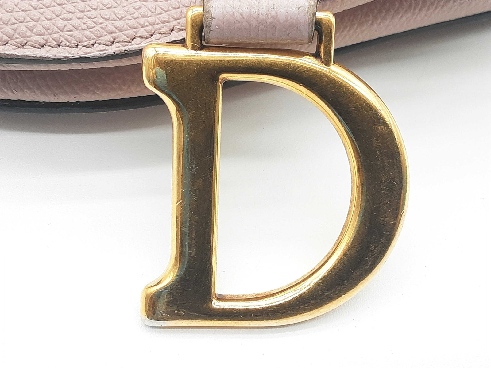 ディオール/クリスチャンディオール Christian Dior Saddle Blush Pink Grained Leather Handbag