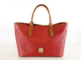 Dooney & Bourke Brielle Tote Bag In Red Pebbled Leather Fw1025wxde
