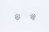 Approx. 0.24ctw Lab Grown Diamond Stud Earrings 14k White Gold 1.2g Eb1124lwodu