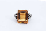 Citrine Ring In 14k Yellow Gold 10.3 Grams Size 5.5 Eb0724owxdu