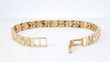 10k Yellow Gold Nugget Bracelet 13.5 Grams 7 Inch Fw0826izxdu