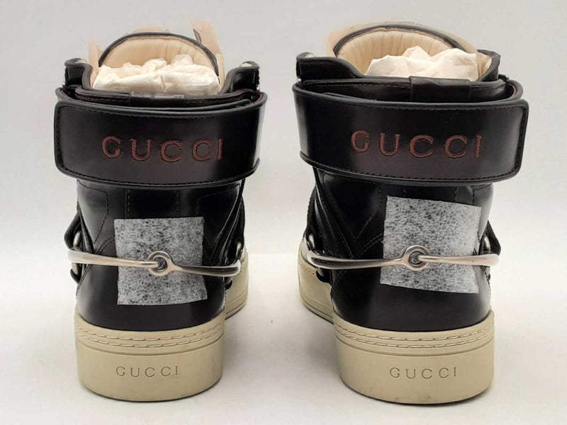Gucci Magnum Calf/miro Soft High Tops Brown Size 7 Aa0925lrzsa