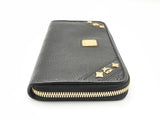 Mcm Zip-around  Black Leather Wallet Fw1024rxsa