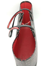 Christian Louboutin Cabata Loubinthesky Red & Black Ombre Tote Bag Eb1026pxzsa