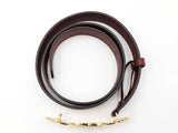 Gucci Interlocking G Horsebit Belt In Burgundy Leather Size 100|40 Fw1225lxzdu