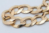 14k Yellow Gold Curb Link Chain Necklace 28.8 Grams 20 Inch Eb0726leorsa
