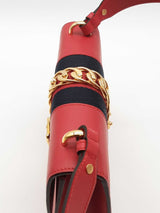 Gucci Red Leather Sylvie Shoulder Bag Eb0226pxzde