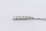 Tiffany & Co. Platinum Graduated Diamond Pendant Necklace 16 Inch Eb0926lxxzsa