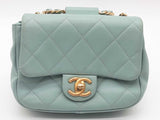 Chanel Quilted Leather Loop Top Handle Crossbody Flap Bag Eb0826owxzde