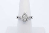 0.17cttw Diamond 10k White Gold Ring 3.5 Grams Size 6.5 Eb0626oxzde