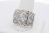 2.96cttw Diamond Ring In 10k Yellow Gold 9.2 Grams Size 10 Eb0726cxzsa