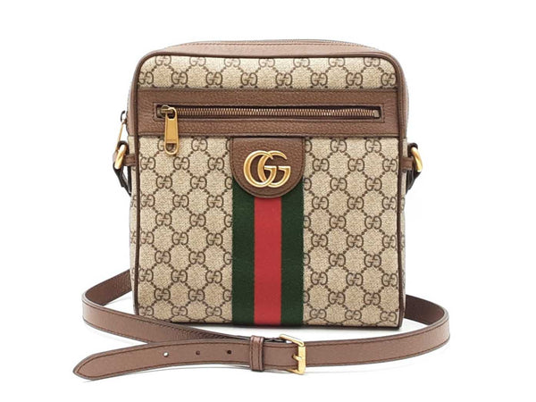 Gucci Ophidia Messenger Bag In Gg Supreme Monogram Web Canvas Fw0925pwxdu