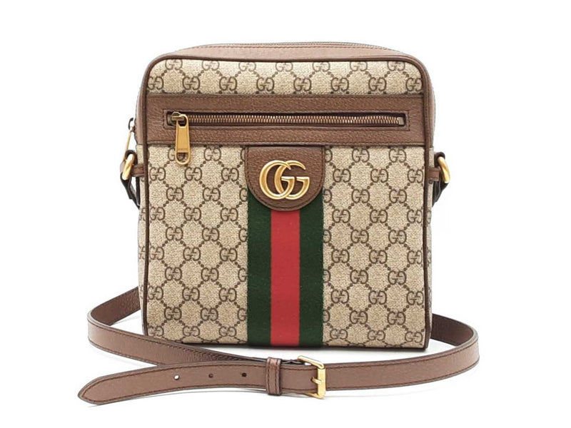Gucci Ophidia Messenger Bag In Gg Supreme Monogram Web Canvas Fw0925pwxdu