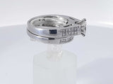 1.80 Cttw Diamond 14k White Gold Engagement Set 8 Grams Size 6.5 Aa1025rrzsa
