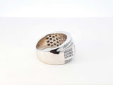 0.70 Cttw Diamond & 10k White Gold Pavé Band 8.2 Grams Size 7.5 Fw0826ocxdu