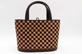 Louis Vuitton Damier Sauvage Impala Calf Hair Top Handle Bag Eb0826wrxsa