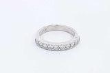 0.7ctw Lab Grown Diamond Ring In Sterling Silver 2.9 Grams Size 7.25 Eg0325epsa