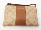 Coach Signature Canvas Corner Zip Wristlet Sd0826ozdu