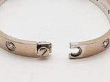 Cartier Love Bangle Diamonds 18k White Gold 27.9g Bracelet Size 15 Do1024crxzde