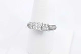 Approx. 1.12ctw Diamond Ring In 14k White Gold 4.44 Grams Size 7.75 Eb0324oxzsa