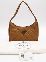 Prada Re-edition Quilted Brown Tessuto Nylon Shoulder Bag Eb0626wxzsa