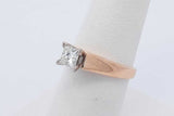 0.42ctw Princess Cut Diamond Ring In 14k Yellow Gold 4.5g Size 6.75 Eb0526ixzdu