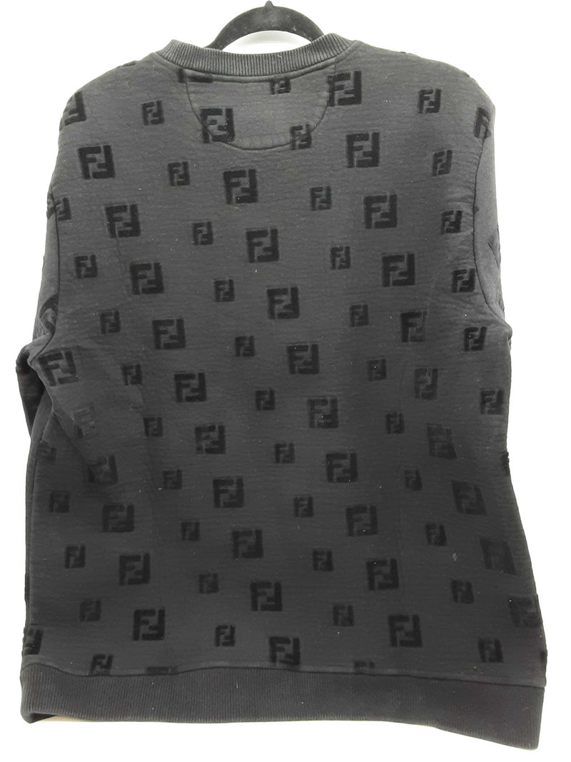 Fendi Black Logo Sweater Size Italian Xxl Do0925wxzde