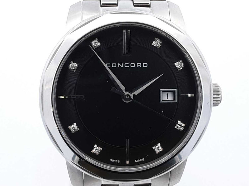 Concord Bennington Black Dial Stainless Steel Watch 31mm Eb0824wxzsa