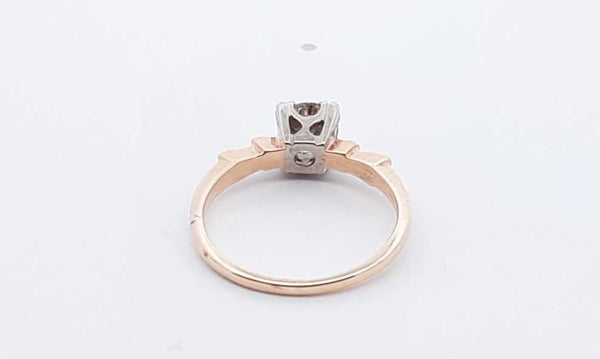 Diamond 0.55ctw 14k Yg Solitaire 2.2 Grams Hs0524wcrsa