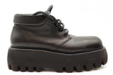 Alexander Mcqueen Black Leather Boots Size 41 Eb0426oxzde