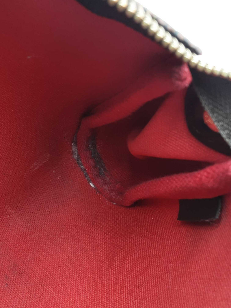 Louis Vuitton Eva Convertible Clutch In Damier Ebene Coated Canvas Fw1125wordu