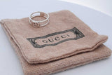 Gucci Interlocking G Sterling Silver Ring 1.9 Grams Gucci Size 13 Eb0626lxzde