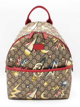 Gucci Kids Backpack In Gg Supreme Space Coated Canvas Fw0626wrzdu