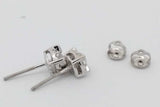0.46cttw Diamond Stud Screwback Earrings In 14k White Gold 1.7 Grams Eb0926lxzsa