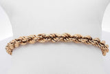 18k Yellow Gold Rope Bracelet 7.5 Grams 8.25 Inch Eb0326rxzsa