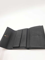 Louis Vuitton Black Epi Leather Porte Tresor Wallet Eb0626lrxdu