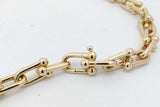 Tiffany & Co. 18k Yellow Gold Hardwear Elongated Link Necklace 43.2g Eb626rexzsa