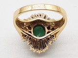 3.30 Cttw Emerald Diamonds 14k Yellow Gold 8.3g Ring Size 7 Do0525cpxde