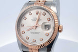 Rolex Oyster Perpetual Datejust 36mm 18k & Stainless Steel Watch Eb0225ixxzsa