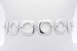 Tiffany & Co. 925 Square Cushion Link Bracelet 22.6 Grams 7 Inch Eb1225lxzdu