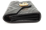 Gucci Matelasse Chevron Quilted Leather Gg Marmont Wallet With Chain Eb0626wexsa