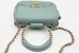 Chanel Quilted Leather Loop Top Handle Crossbody Flap Bag Eb0826owxzde