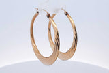 10k Yellow Gold Hoop Earrings 3.9 Grams Eb1024sxsa