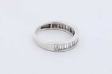 1.0cttw Lab Grown Diamond Ring In Sterling Silver 2.7 Grams Size 7 Eb0326rxdu