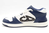 Christian Dior B57 Blue & White Leather Sneakers Size 46 Eb0926orxsa