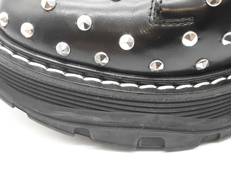 Alexander Mcqueen Black Studded Ankle Boots Size Eu 40 Do0425pxzde