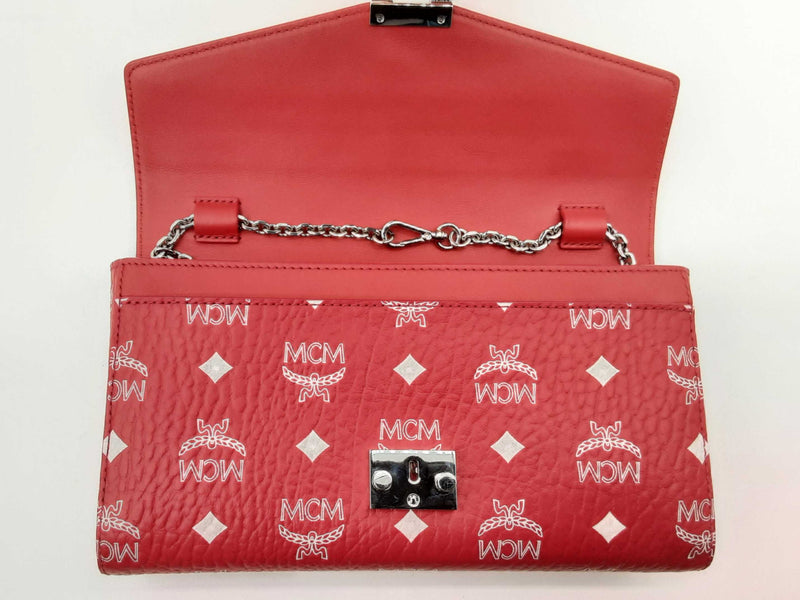 Mcm Tracy Red Viestos Chain Crossbody Bag Do0824loxde